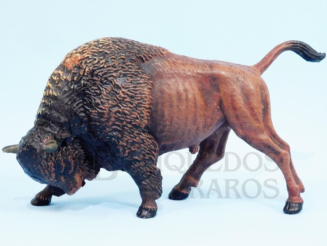 Brinquedos Antigos - Elastolin - Búfalo com 12,5 cm de comprimento Década de 1980 RESERVED***MM***