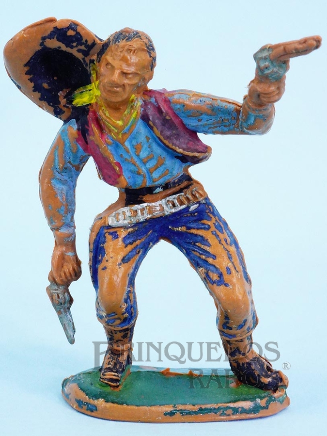 Brinquedos Antigos - Casablanca e Gulliver - Cowboy baleado Gulliver Década de 1970