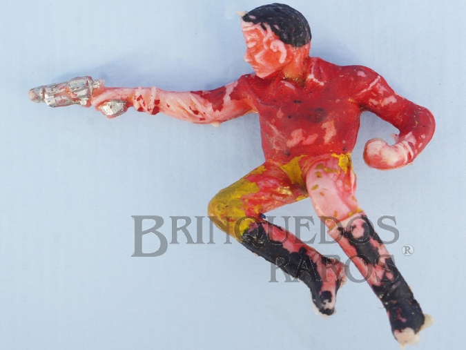 Brinquedos Antigos - Casablanca e Gulliver - Cowboy Sentado atirando com revolver Casablanca Numerado 130 
