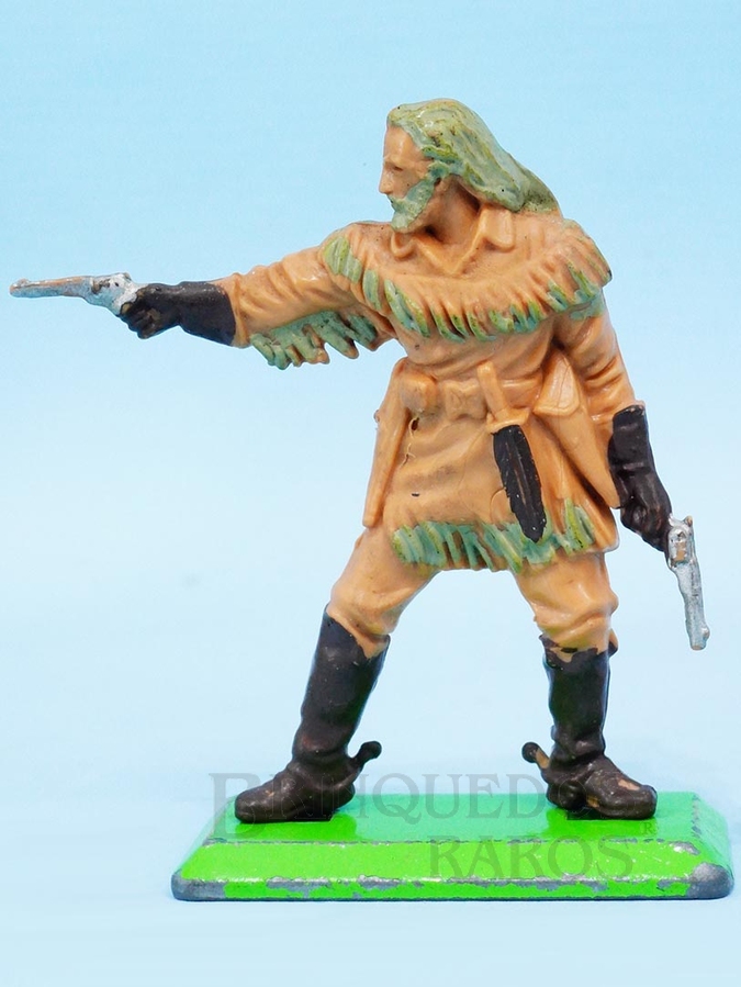 Brinquedos Antigos - Britains - Figura do General Custer atirando com Revolver Série Deetail Década de 1970